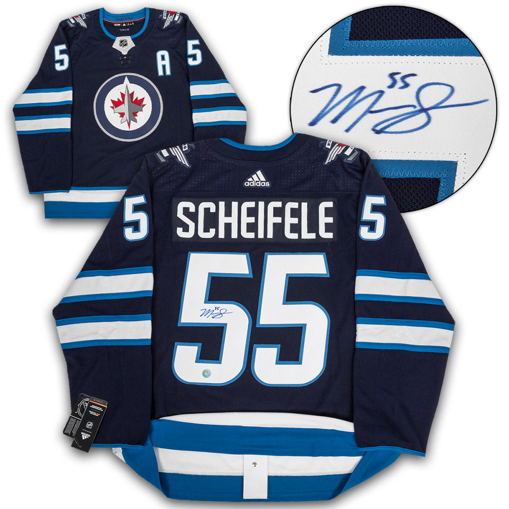 Framed Mark Scheifele Winnipeg Jets Autographed Blue Alternate