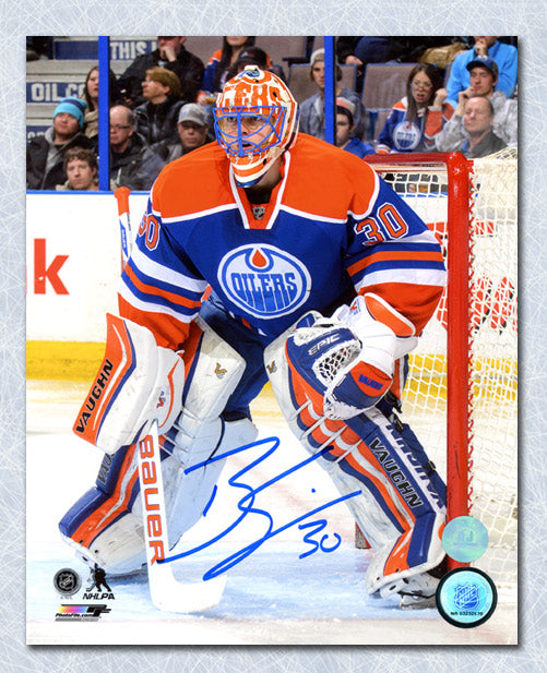 Ben Scrivens Edmonton Oilers Autographed Goalie 8x10 Photo | AJ Sports.