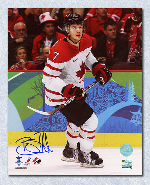 Brent Seabrook Team Canada Autographed 2010 Olympic Hockey 8x10 Photo | AJ Sports.