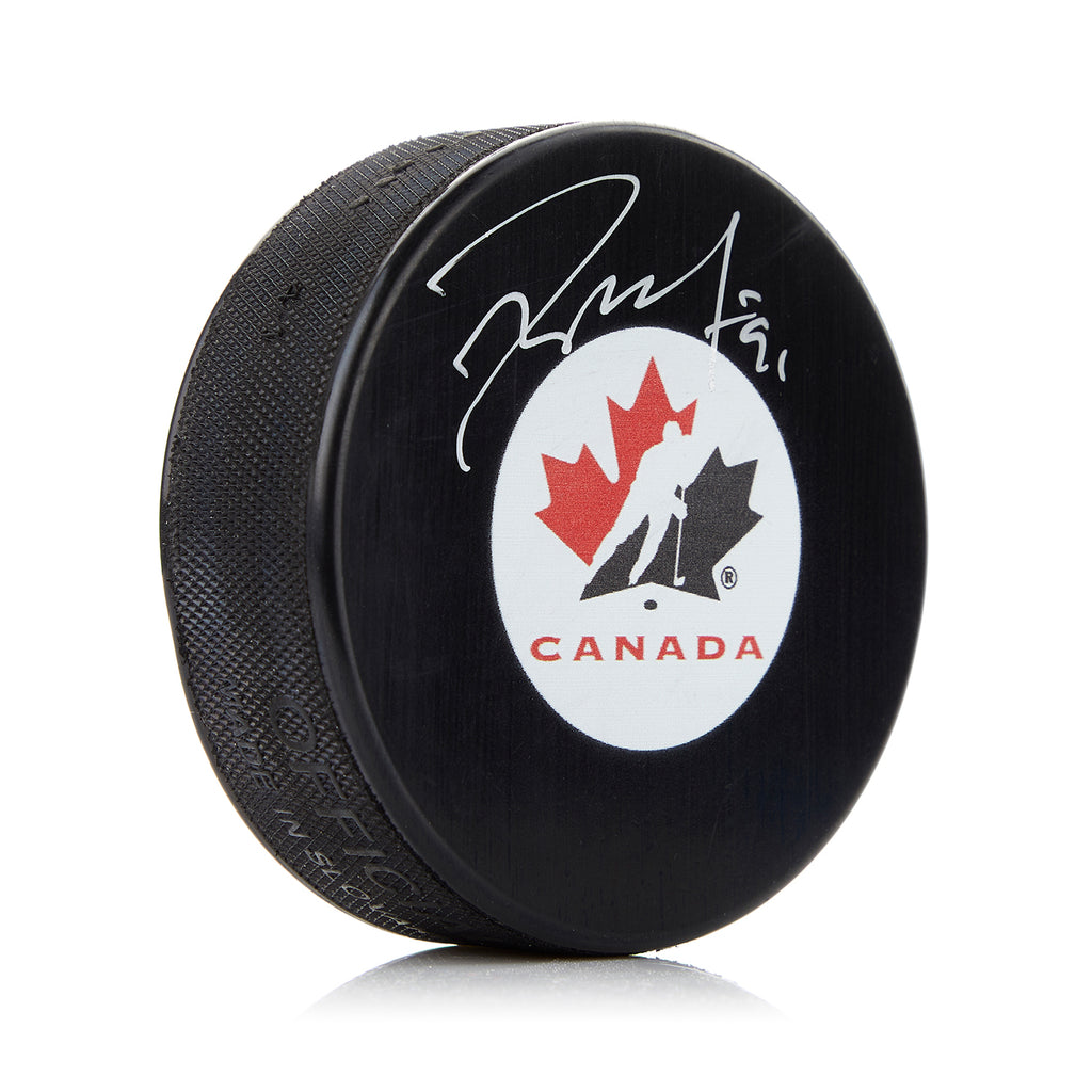 Tyler Seguin Team Canada Autographed Hockey Puck | AJ Sports.