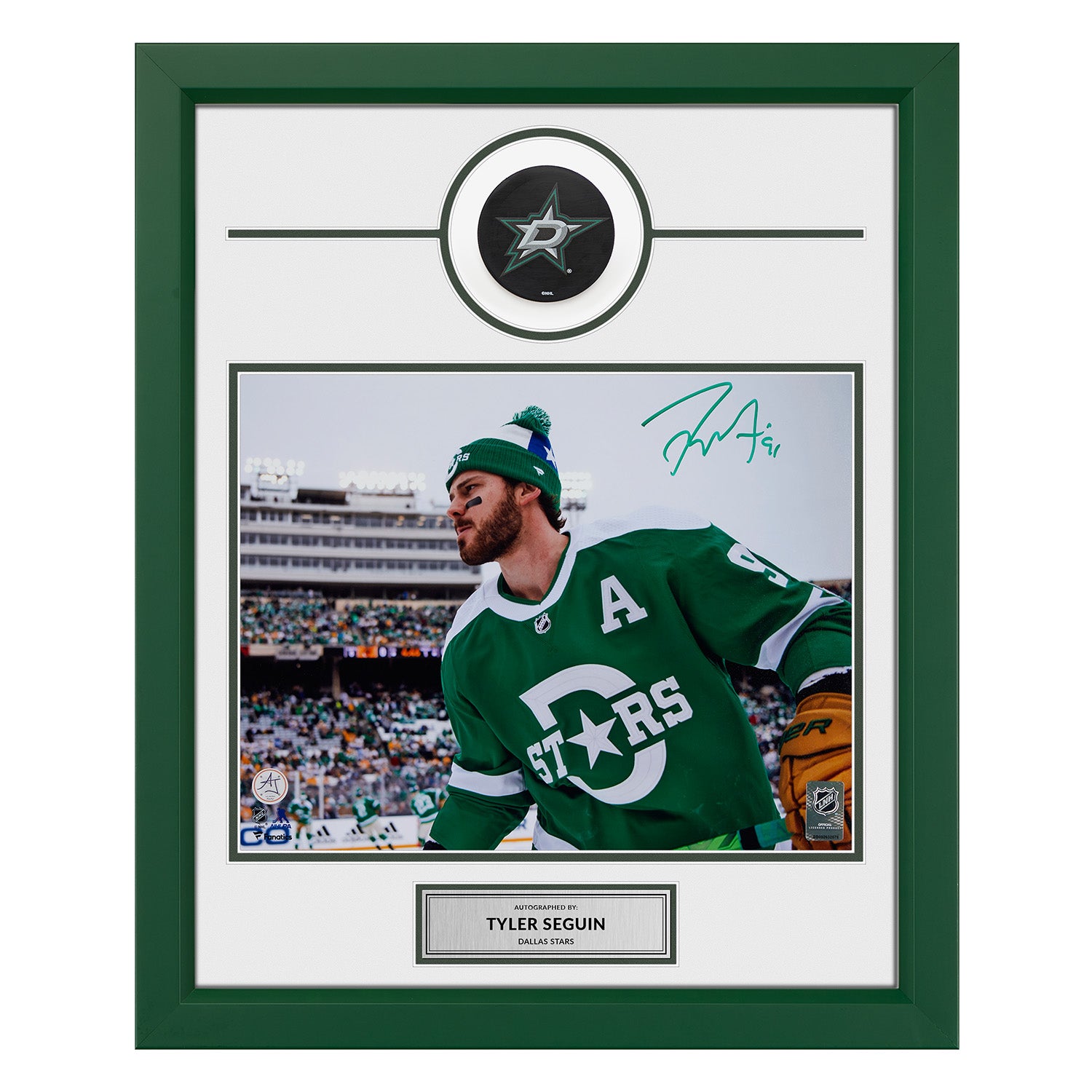 Tyler Seguin Dallas Stars Signed 2020 Winter Classic 20x24 Frame | AJ Sports.
