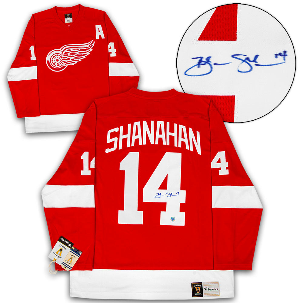 Brendan Shanahan Detroit Red Wings Signed Retro Fanatics Jersey | AJ Sports.