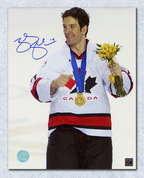 Brendan Shanahan Team Canada Autographed 2002 Olympic Gold 8x10 Photo | AJ Sports.
