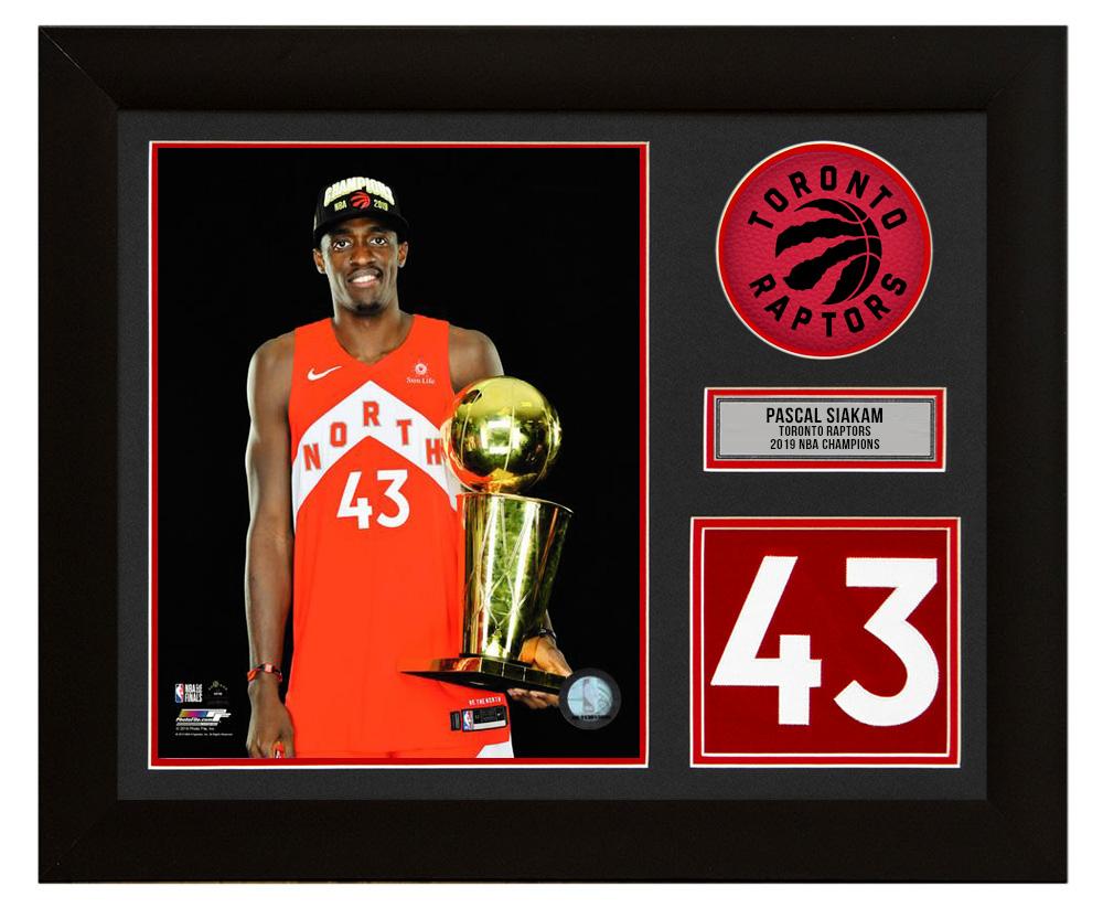 Pascal Siakam Toronto Raptors 2019 NBA Champion 20x24 Number Frame | AJ Sports.