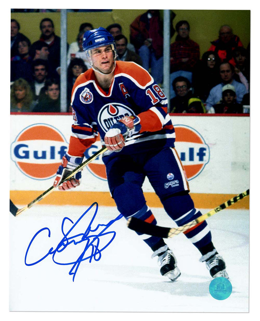 Craig Simpson Edmonton Oilers Autographed Hockey 8x10 Photo | AJ Sports.