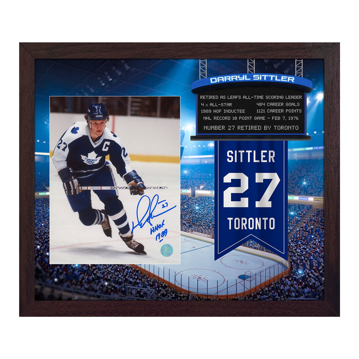 Dave Keon Autographed Vintage Toronto Maple Leafs Puck - Detroit City Sports