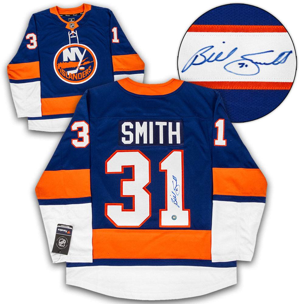 Billy Smith New York Islanders Autographed Fanatics Jersey | AJ Sports.