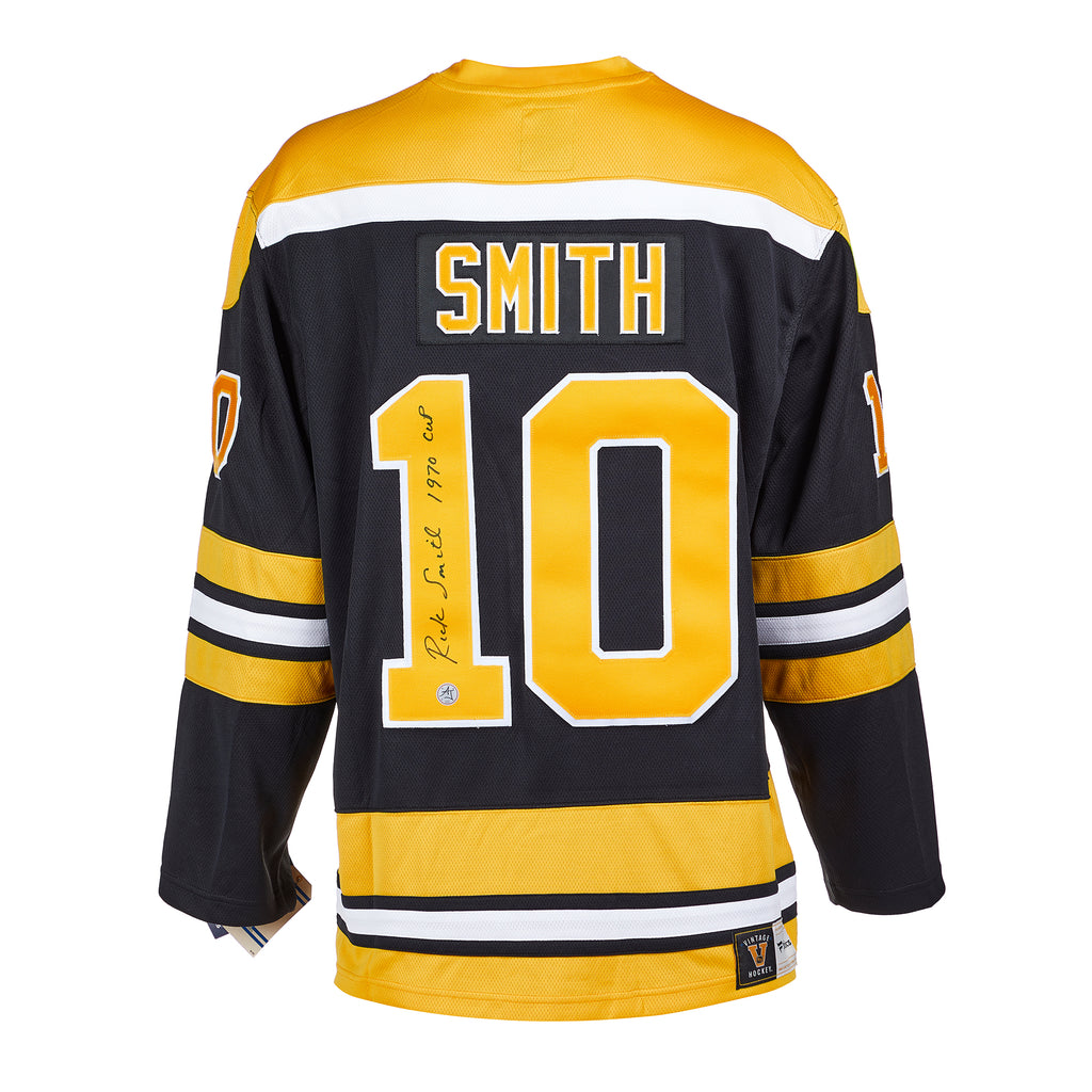 Rick Smith Boston Bruins Signed Retro Fanatics Jersey | AJ Sports.