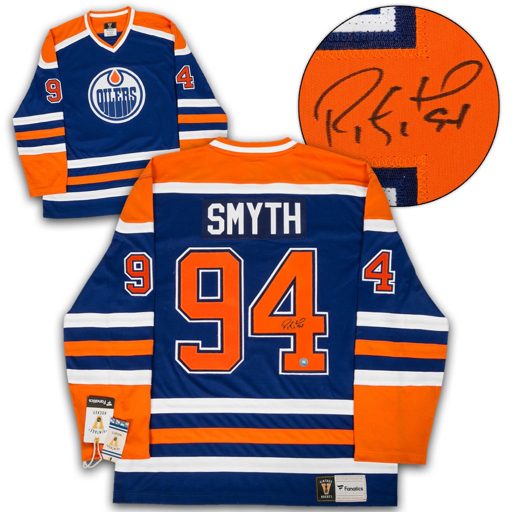 Ryan Smyth Edmonton Oilers Signed Retro Fanatics Jersey | AJ Sports.