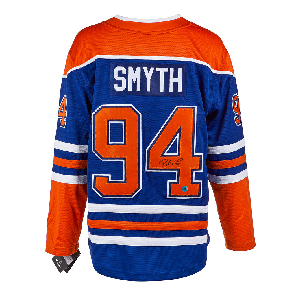 Ryan Smyth Edmonton Oilers Signed Alt Retro Fanatics Jersey | AJ Sports.