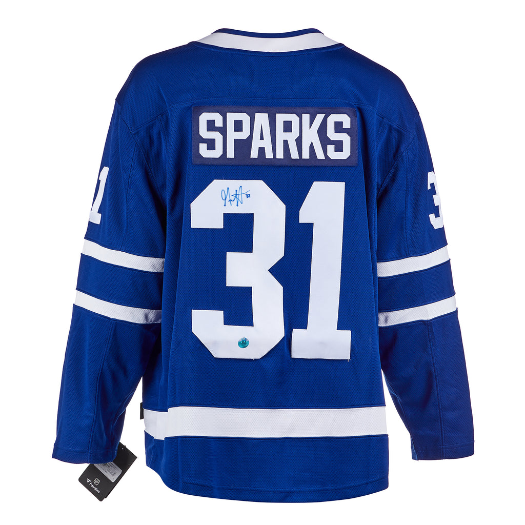 Garrett Sparks Toronto Maple Leafs Autographed Fanatics Jersey | AJ Sports.