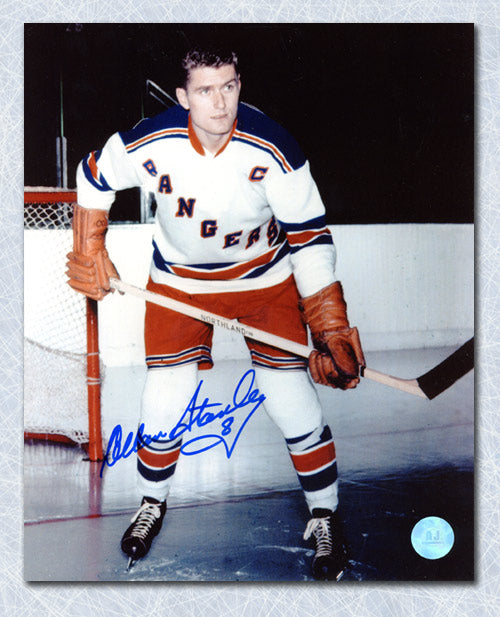 Allan Stanley New York Rangers Autographed Captain 8x10 Photo | AJ Sports.