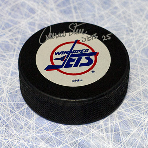 Thomas Steen Winnipeg Jets Autographed Hockey Puck | AJ Sports.