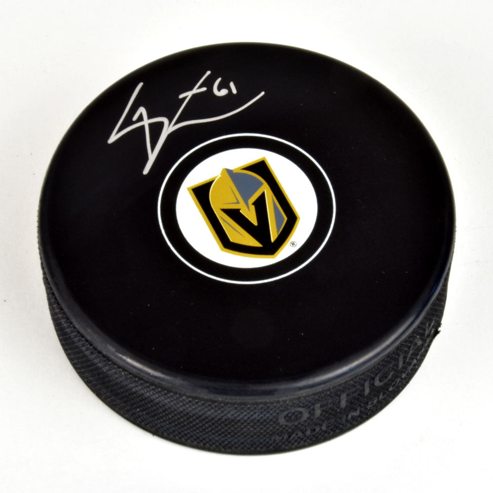 Mark Stone Vegas Golden Knights Autographed Hockey Puck | AJ Sports.