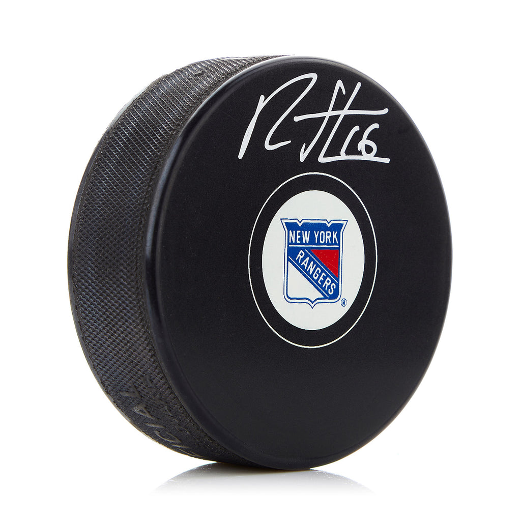 Ryan Strome New York Rangers Autographed Hockey Puck | AJ Sports.