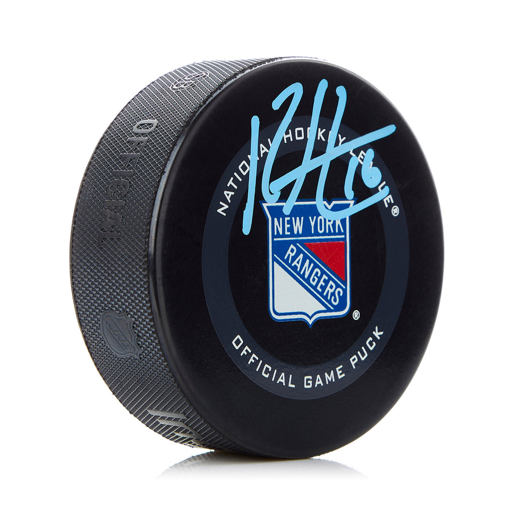 Ryan Strome New York Rangers Autographed Official Game Puck | AJ Sports.