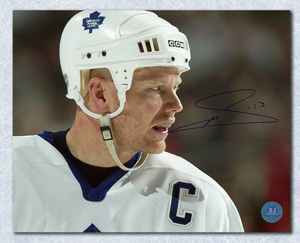 Mats Sundin Toronto Maple Leafs Signed Close-Up  8x10 Photo | AJ Sports.