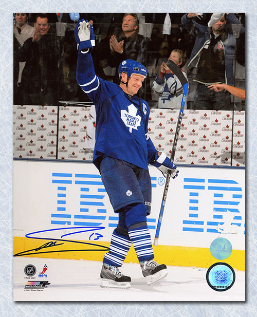 Mats Sundin Toronto Maple Leafs Signed Points Record 8x10 Photo | AJ Sports.