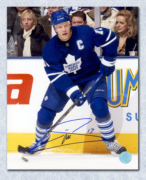 Mats Sundin Toronto Maple Leafs Autographed Home Jersey 8x10 Photo | AJ Sports.