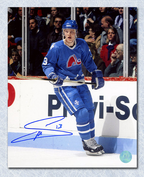 Mats Sundin Quebec Nordiques Autographed Rookie 8x10 Photo | AJ Sports.