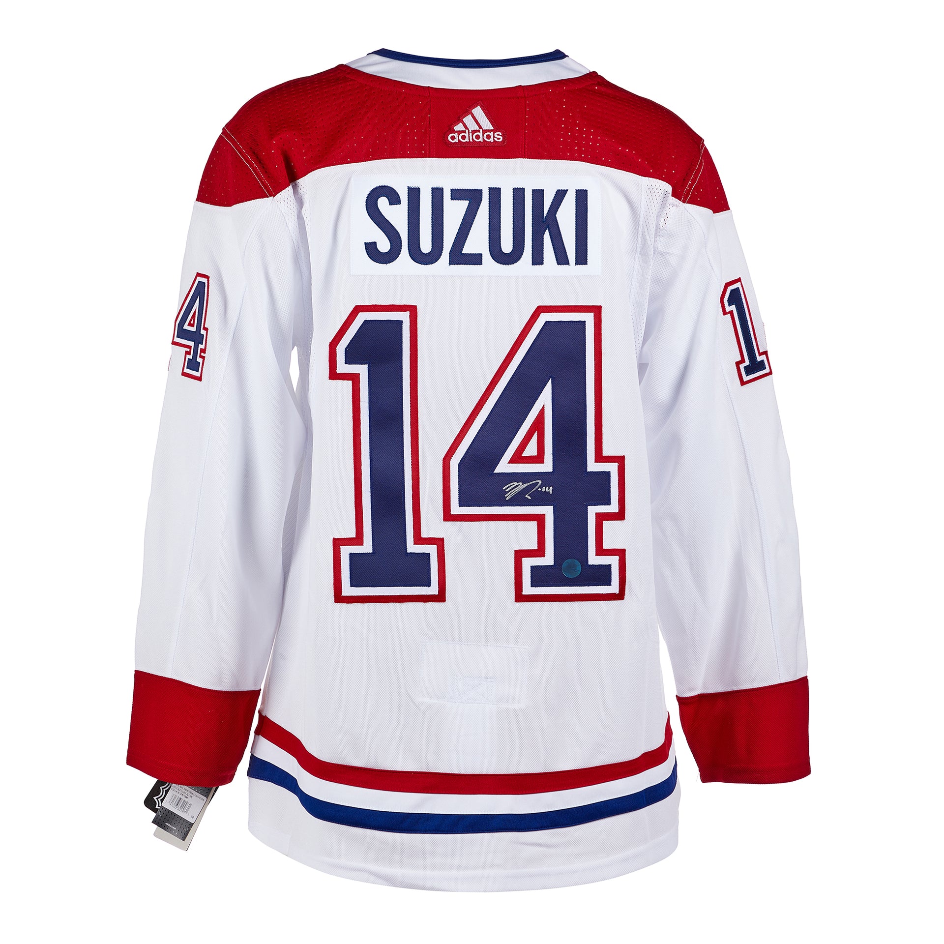 AJ Sports Nick Suzuki Autographed Montreal Canadiens White