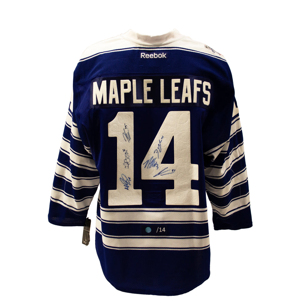 2014 Toronto Maple Leafs Winter Classic 6 Player Signed Authentic Reebok Jersey | AJ Sports.