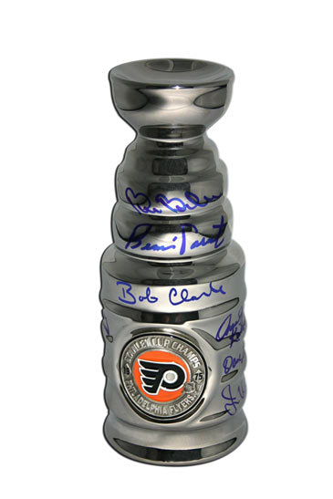 1974-75 Philadelphia Flyers 12 Player Team Signed 8" Replica Stanley Cup | AJ Sports.