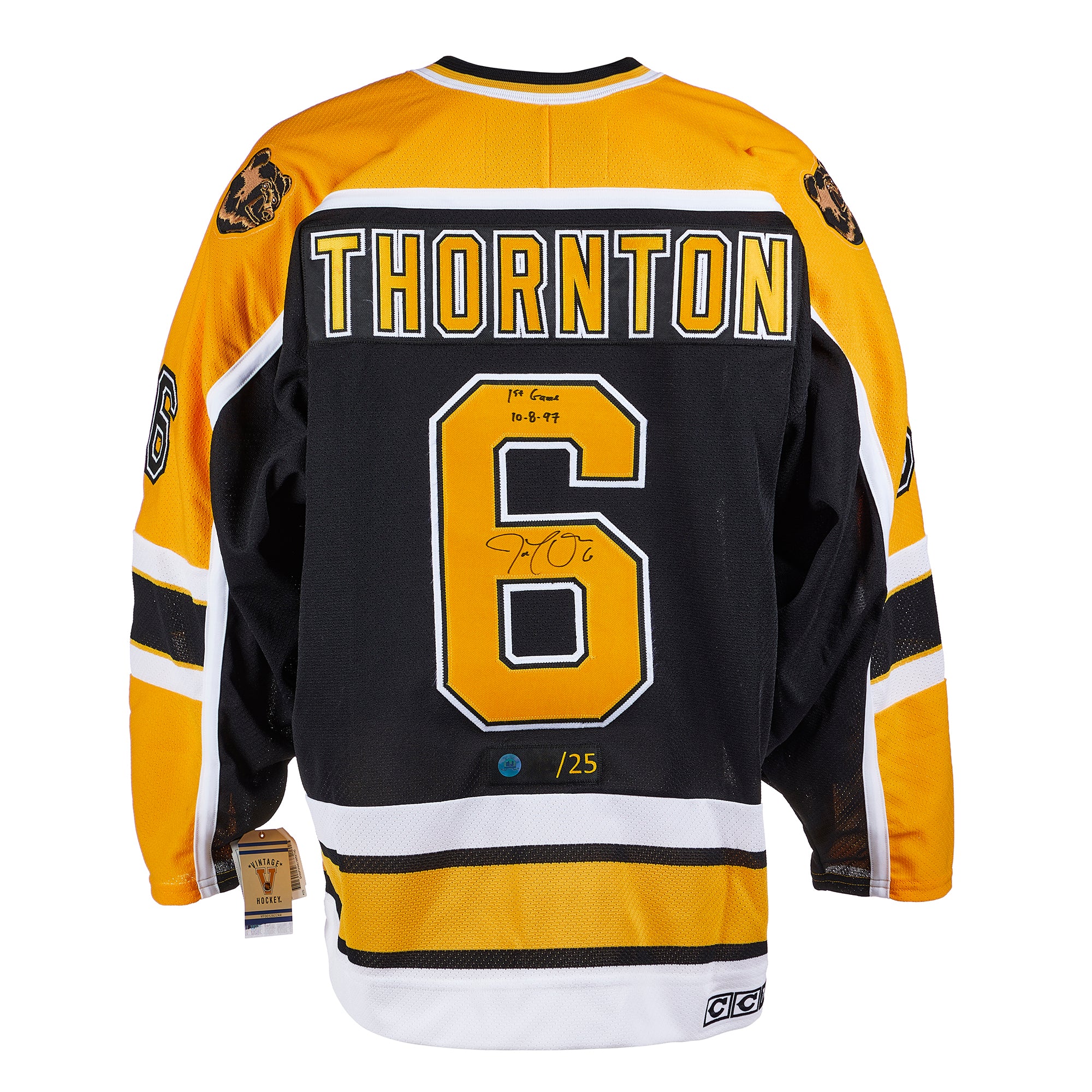 Joe Thornton Boston Bruins Autographed CCM Retro Hockey Jersey - NHL  Auctions