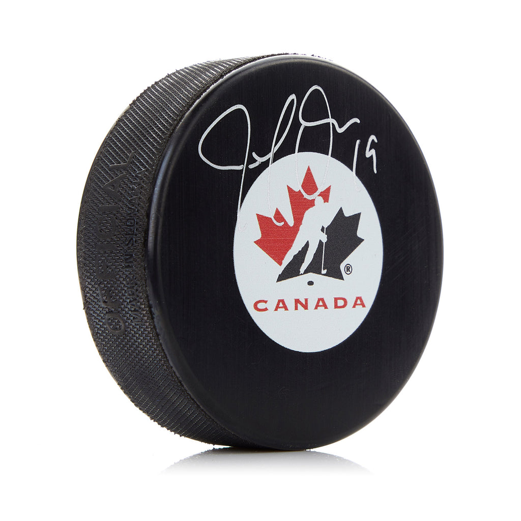 Joe Thornton Team Canada Autographed Hockey Puck | AJ Sports.