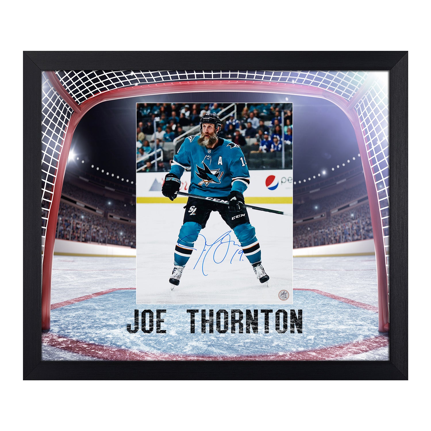 Joe Thornton San Jose Sharks Autographed Signed Reebok Jersey