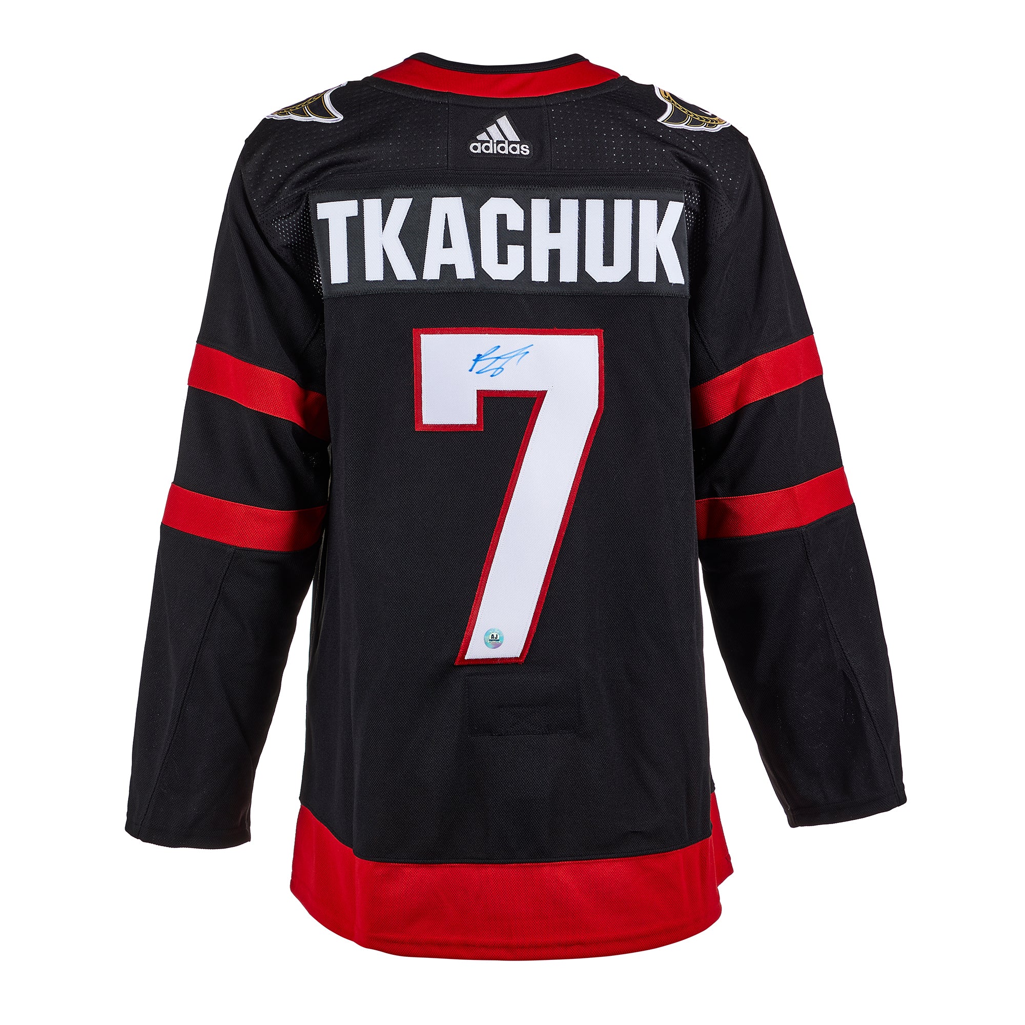 Brady Tkachuk Ottawa Senators Signed Reverse Retro Adidas Jersey