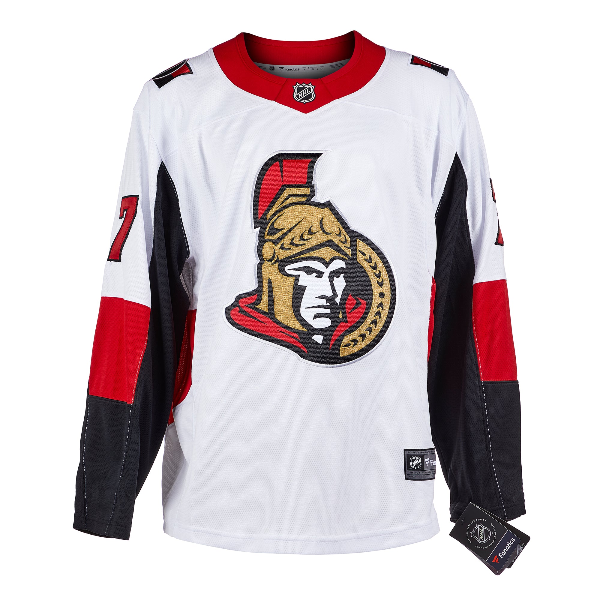 Brady Tkachuk Ottawa Senators Signed White Adidas Jersey