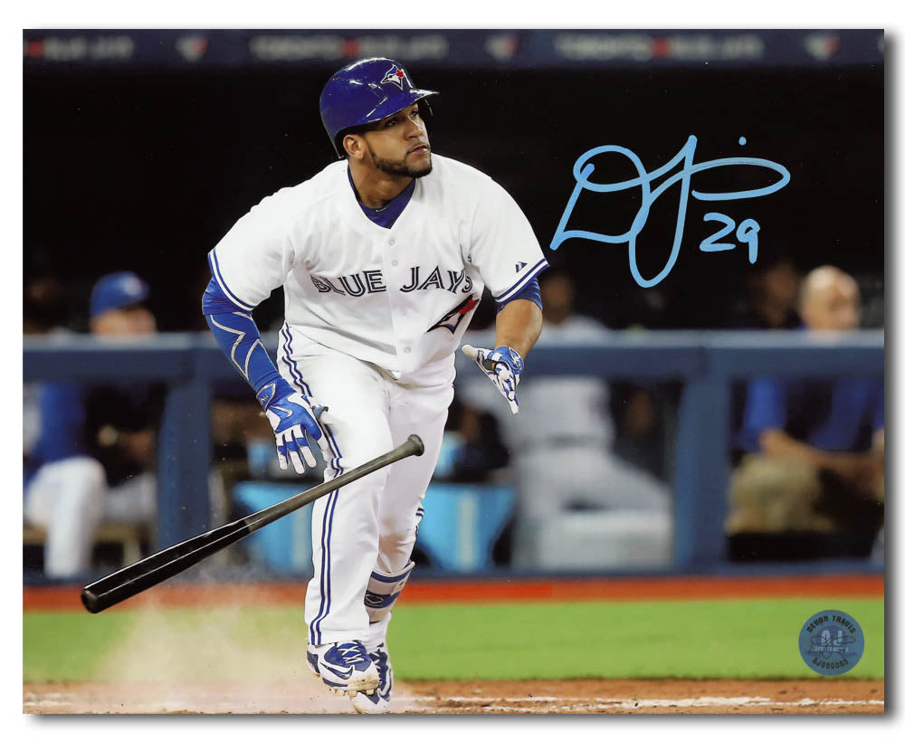 Devon Travis Toronto Blue Jays Autographed Baseball Hit 8x10 Photo | AJ Sports.