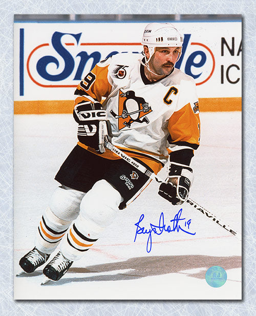 Bryan Trottier Pittsburgh Penguins Autographed Captain 8x10 Photo | AJ Sports.