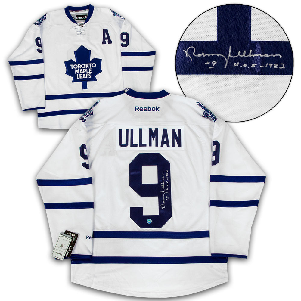 Norm Ullman Toronto Maple Leafs Signed White Reebok Jersey | AJ Sports.