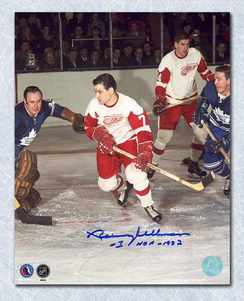 Norm Ullman Detroit Red Wings Autographed Hockey Sniper 8x10 Photo | AJ Sports.