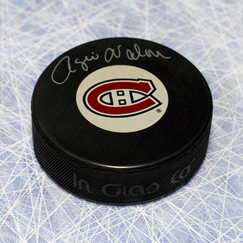 Rogie Vachon Montreal Canadiens Autographed Hockey Puck | AJ Sports.