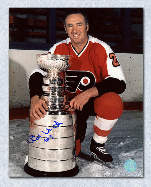 Ed Van Impe Philadelphia Flyers Autographed Stanley Cup 8x10 Photo | AJ Sports.