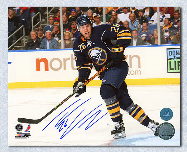 Thomas Vanek Buffalo Sabres Autographed Hockey 8x10 Photo | AJ Sports.