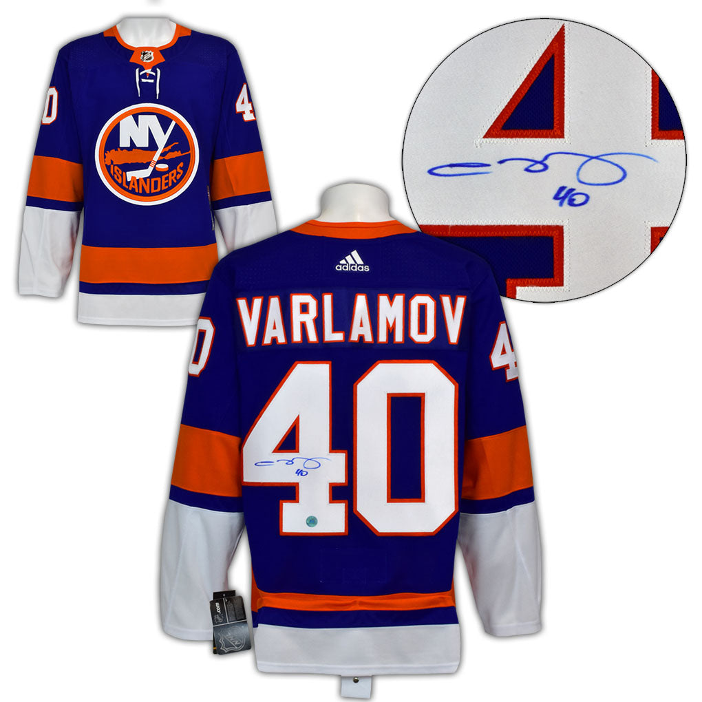 Semyon Varlamov New York Islanders Autographed Adidas Jersey | AJ Sports.