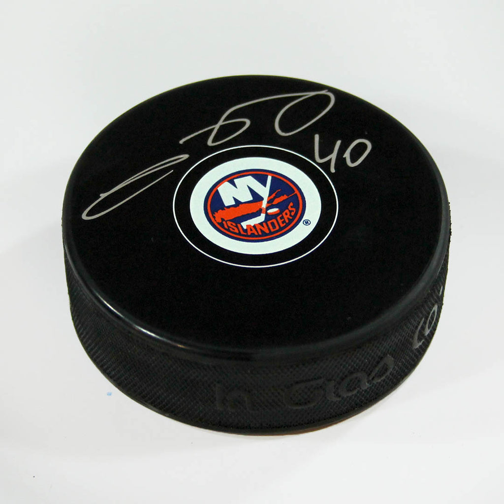 Semyon Varlamov New York Islanders Autographed Hockey Puck | AJ Sports.