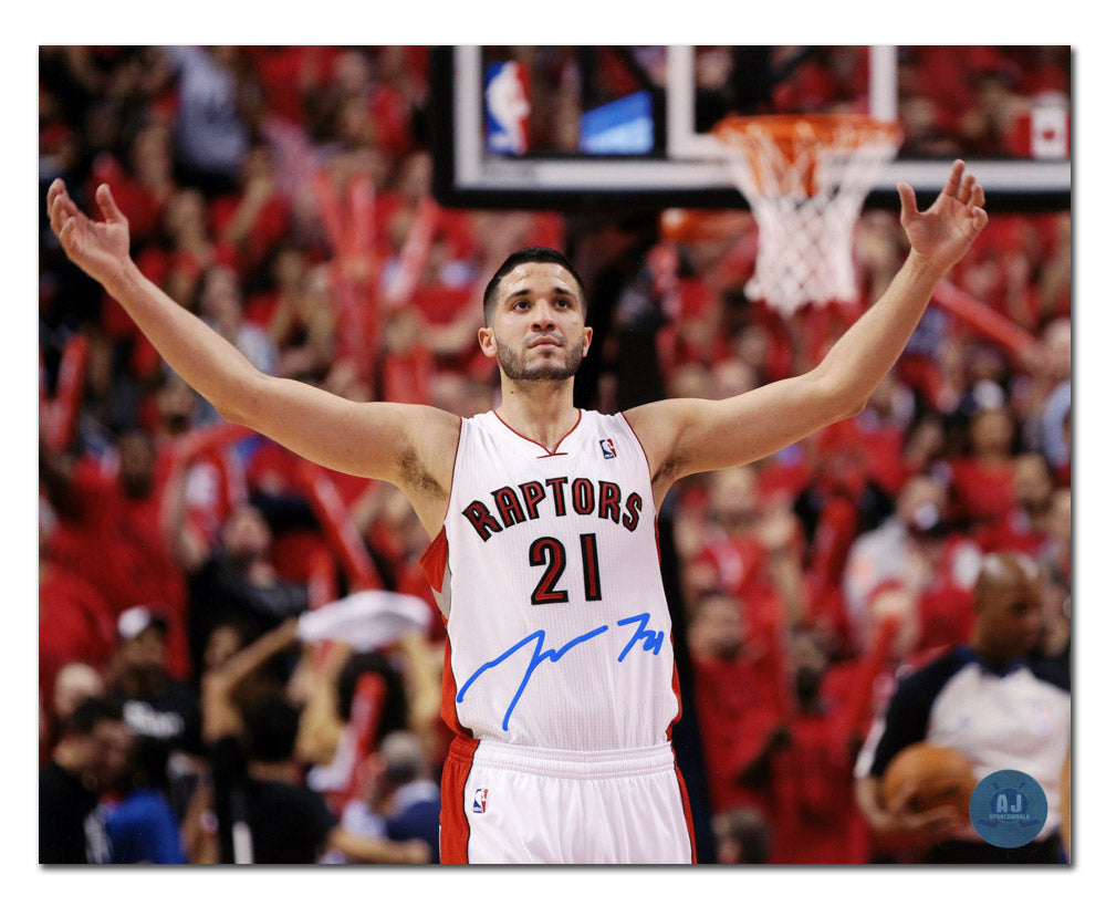 Greivis Vasquez Toronto Raptors Autographed Basking in Glory 8x10 Photo | AJ Sports.