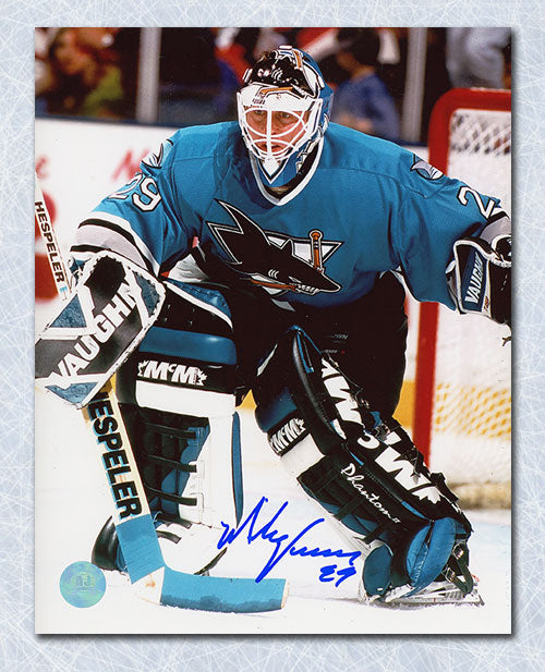 Mike Vernon San Jose Sharks Autographed Goalie 8x10 Photo | AJ Sports.