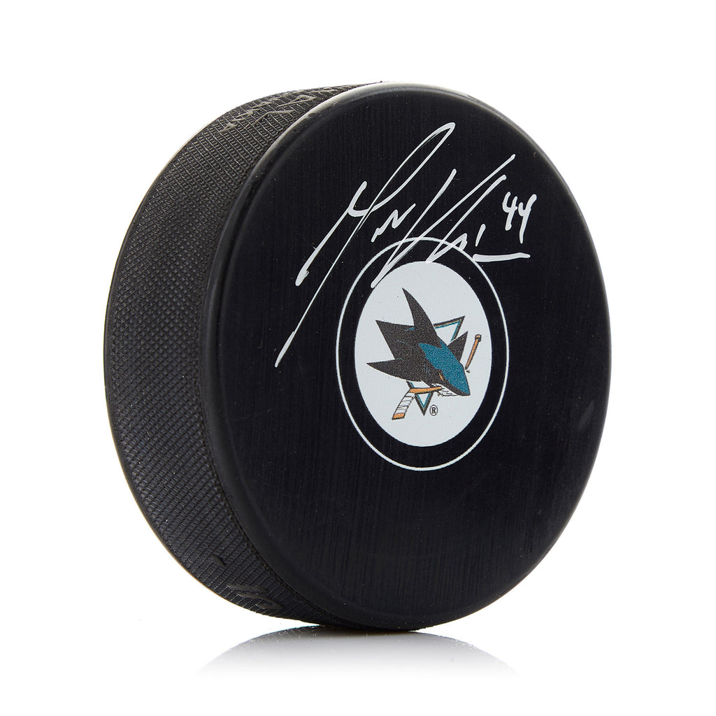 Marc-Edouard Vlasic San Jose Sharks Autographed Hockey Puck | AJ Sports.