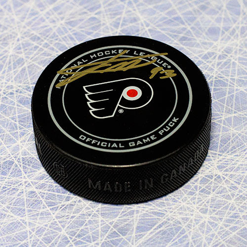 Jakub Voracek Philadelphia Flyers Signed Official Game Puck | AJ Sports.