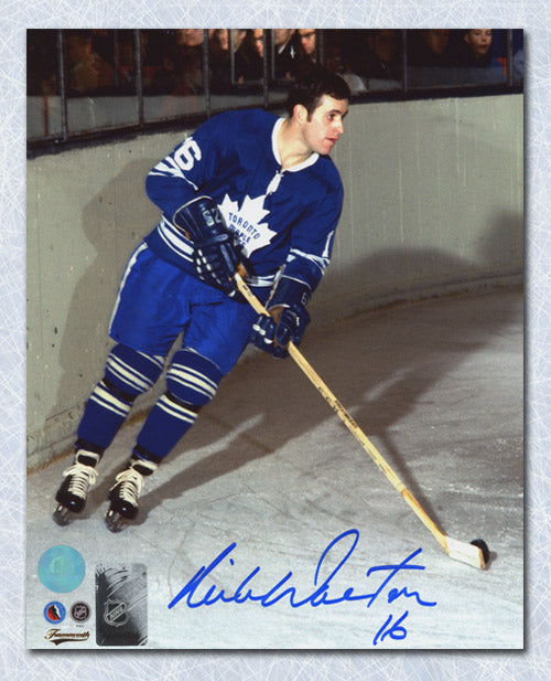 Mike Shaky Walton Toronto Maple Leafs Signed Hockey 8x10 Photo | AJ Sports.