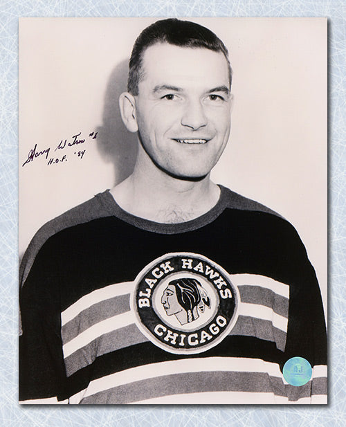 Harry Watson Chicago Blackhawks Autographed 8x10 Photo | AJ Sports.