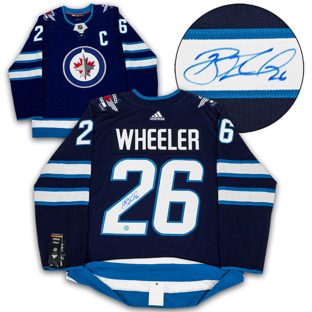Blake Wheeler Winnipeg Jets Autographed Blue Adidas Jersey | AJ Sports.