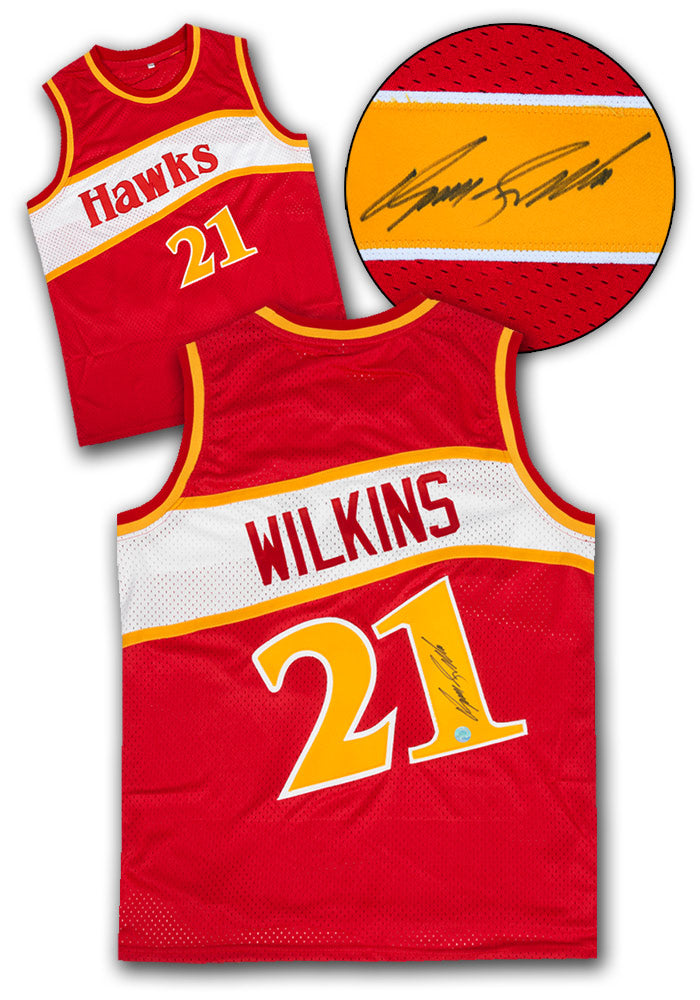 Dominique Wilkins Signed Atlanta Style Basketball Jersey | AJ Sports.
