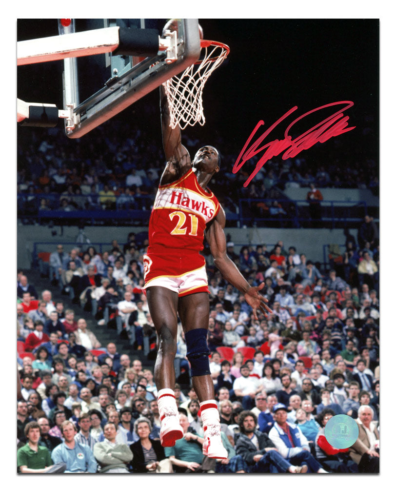 Dominique Wilkins Atlanta Hawks Autographed Basketball 8x10 Photo | AJ Sports.